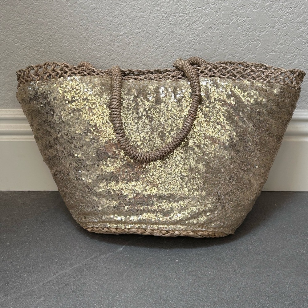 Venus Gold Sequin Tote